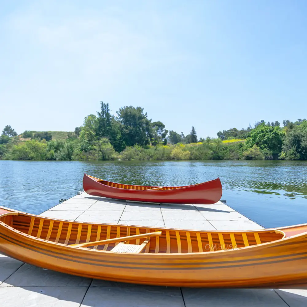 K034 Wooden Canoe With Ribs Curved bow 10ft K034 WOODEN CANOE WITH RIBS CURVED BOW 10FT L00.WEBP